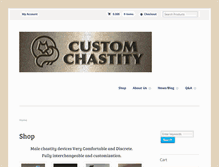 Tablet Screenshot of customchastity.com